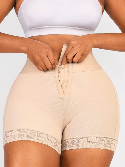 Shorts moldeadores de glúteos, control de abdomen y cintura media, estilo levanta glúteos, control de abdomen y muslos a media pierna