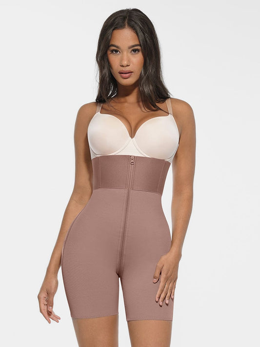 Faja moldeadora de cintura y abdomen de malla rígida con soporte firme , levantador de glúteos y caderas.