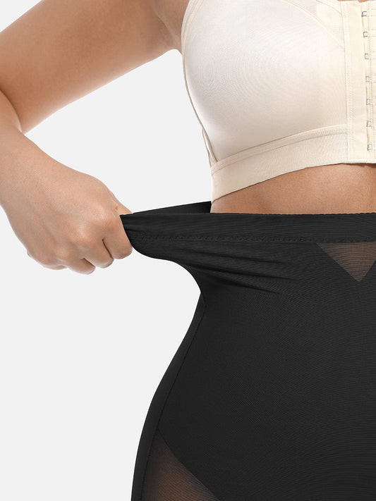 Pantalones cortos moldeadores de cintura alta que realzan los glúteos y adelgazan hasta la mitad del muslo