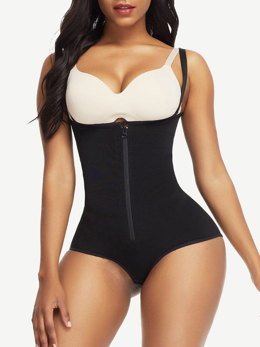 Ganchos de entrepierna negros , faja moldeadora postquirúrgica de cintura alta para realzar el cuerpo