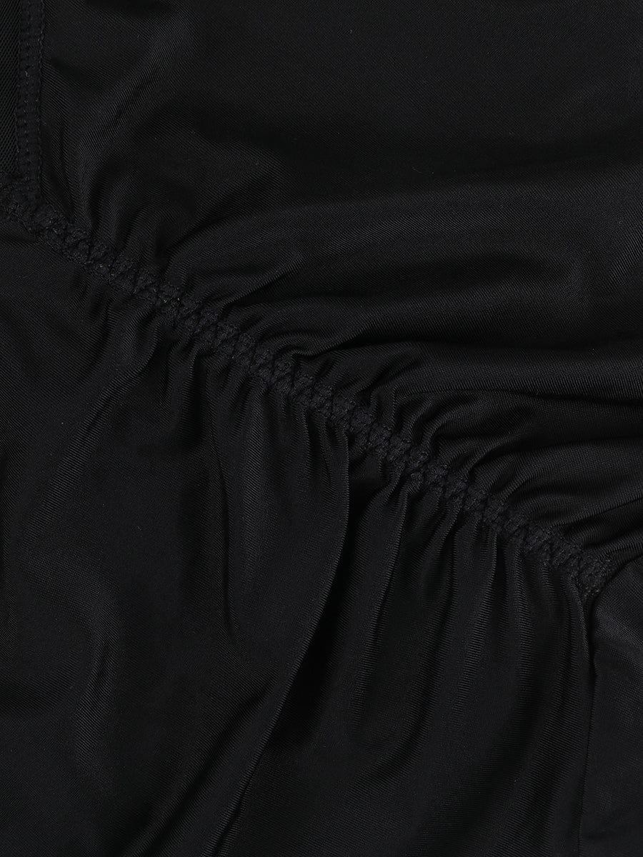 Pantalones cortos moldeadores de cintura alta con realce de glúteos y cuatro varillas de acero
