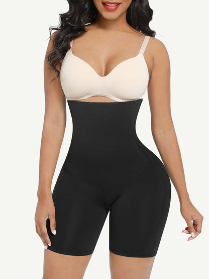 Pantalones cortos moldeadores de cintura alta y abdomen, levantadores de glúteos con dos varillas de acero