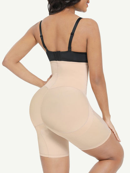 Pantalones cortos moldeadores de cintura alta y abdomen, levantadores de glúteos con dos varillas de acero