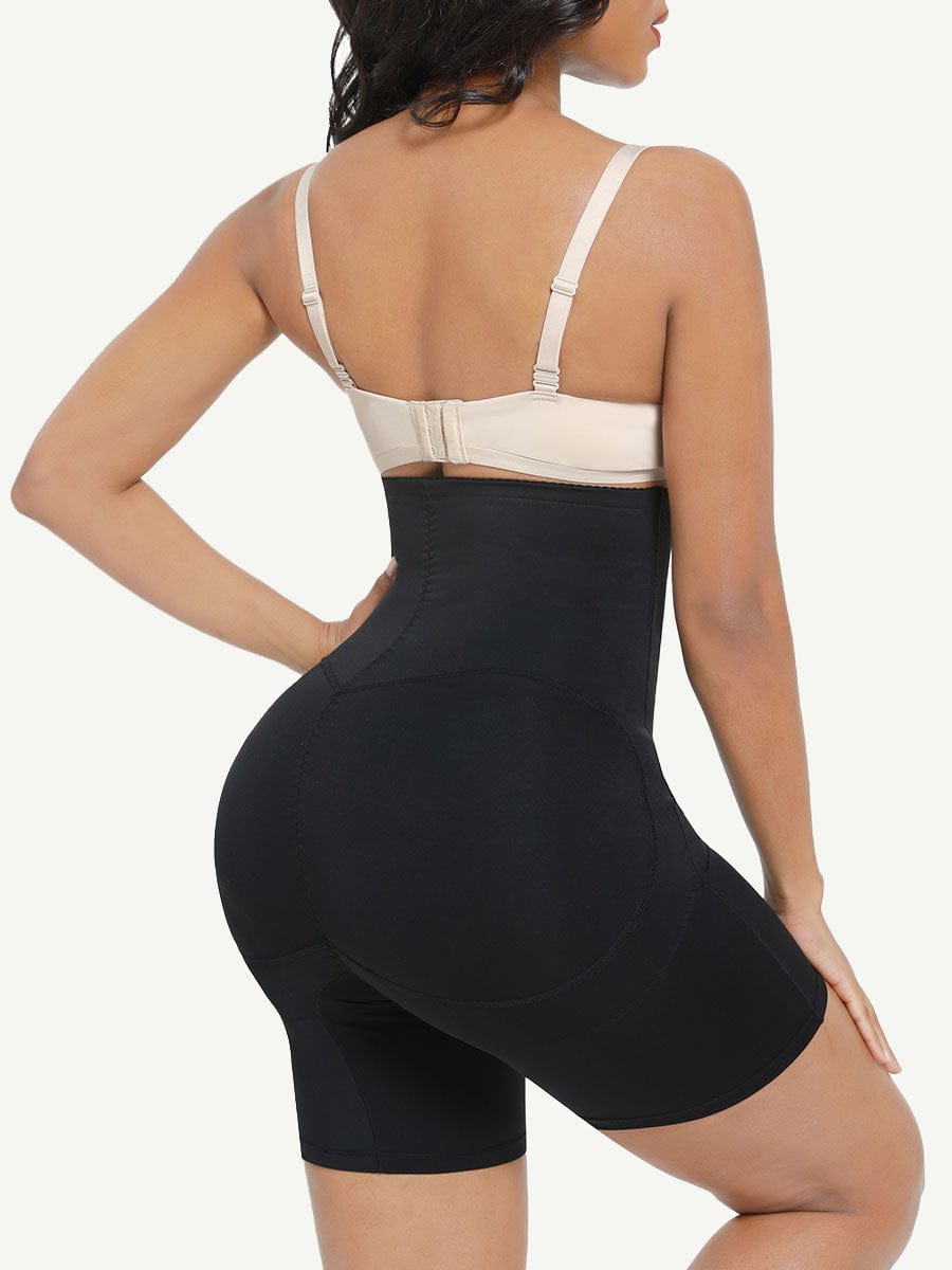 Pantalones cortos moldeadores de cintura alta y abdomen, levantadores de glúteos con dos varillas de acero