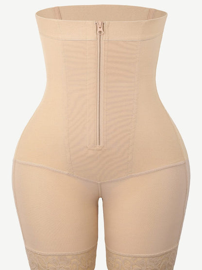 Pantalones cortos moldeadores de cintura alta con realce de glúteos y cuatro varillas de acero