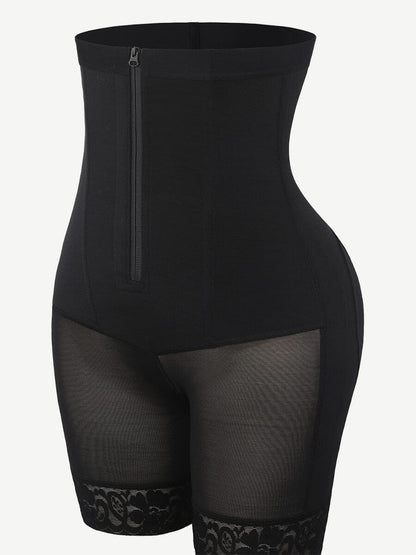 Pantalones cortos moldeadores de cintura alta con realce de glúteos y cuatro varillas de acero