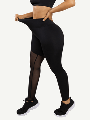 Pantalones de yoga con diseño asimétrico
