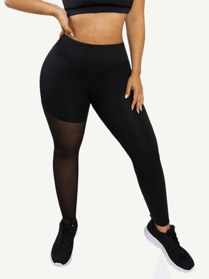 Pantalones de yoga con diseño asimétrico