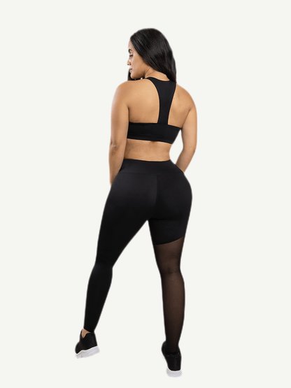 Pantalones de yoga con diseño asimétrico