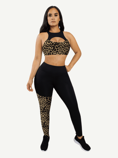 Pantalones de yoga con diseño asimétrico