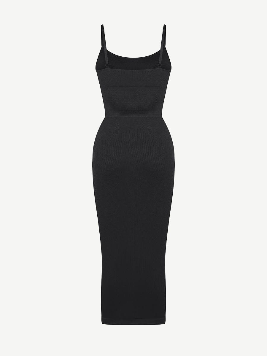 Vestido moldeador midi con control de cintura de 360°, ecológico y sin costuras