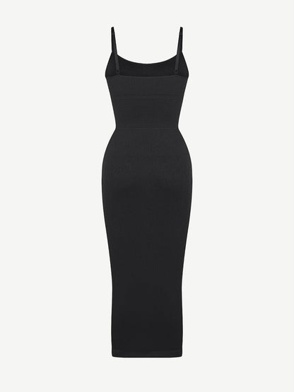 Vestido moldeador midi con control de cintura de 360°, ecológico y sin costuras