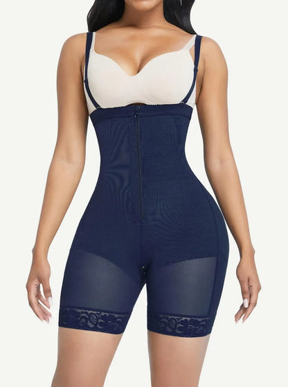 Faja postoperatoria con cremallera, ajustable, desmontable, para todo el cuerpo y control abdominal.