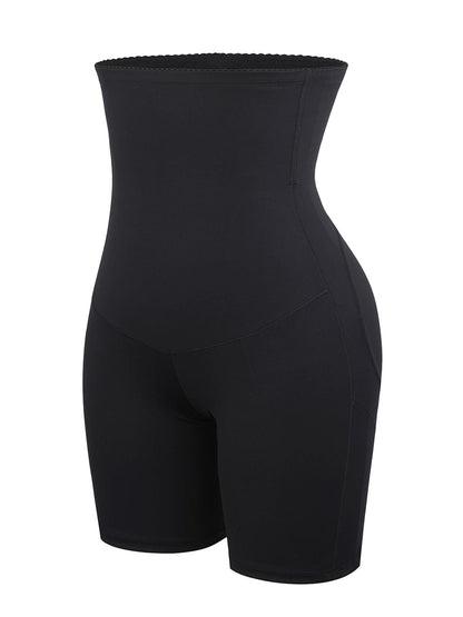 Pantalones cortos moldeadores de cintura alta y abdomen, levantadores de glúteos con dos varillas de acero