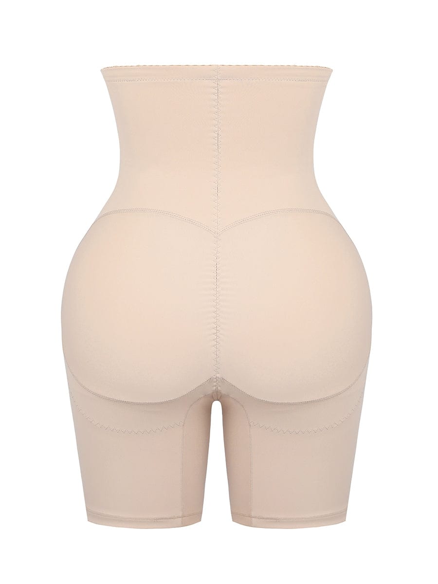 Pantalones cortos moldeadores de cintura alta y abdomen, levantadores de glúteos con dos varillas de acero