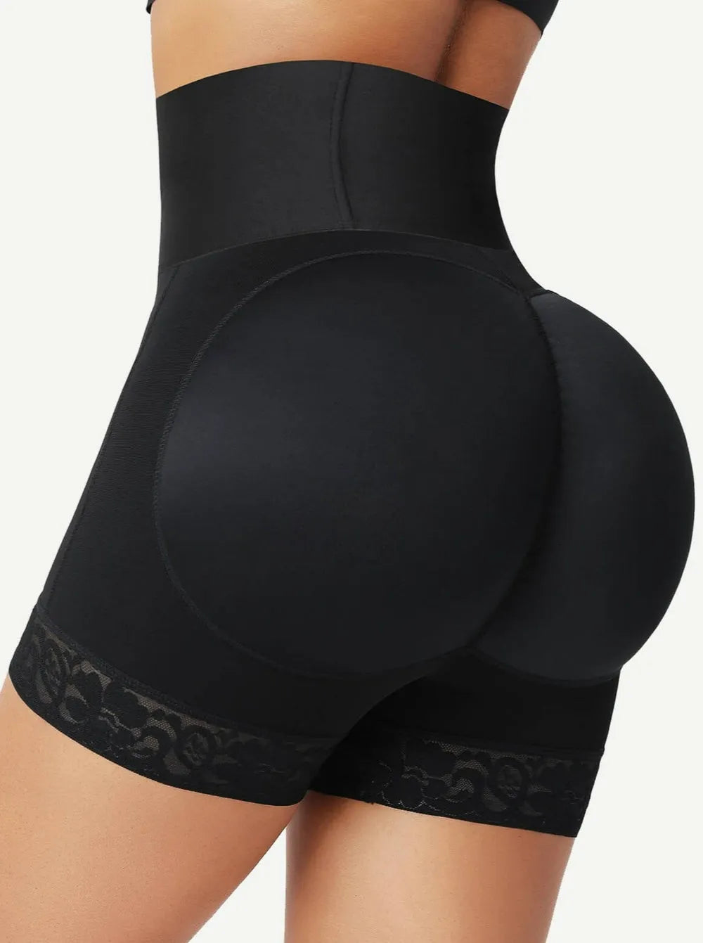 Shorts moldeadores de glúteos, control de abdomen y cintura media, estilo levanta glúteos, control de abdomen y muslos a media pierna