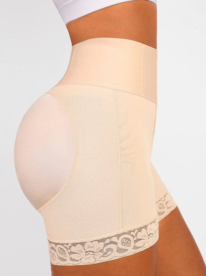 Shorts moldeadores de glúteos, control de abdomen y cintura media, estilo levanta glúteos, control de abdomen y muslos a media pierna