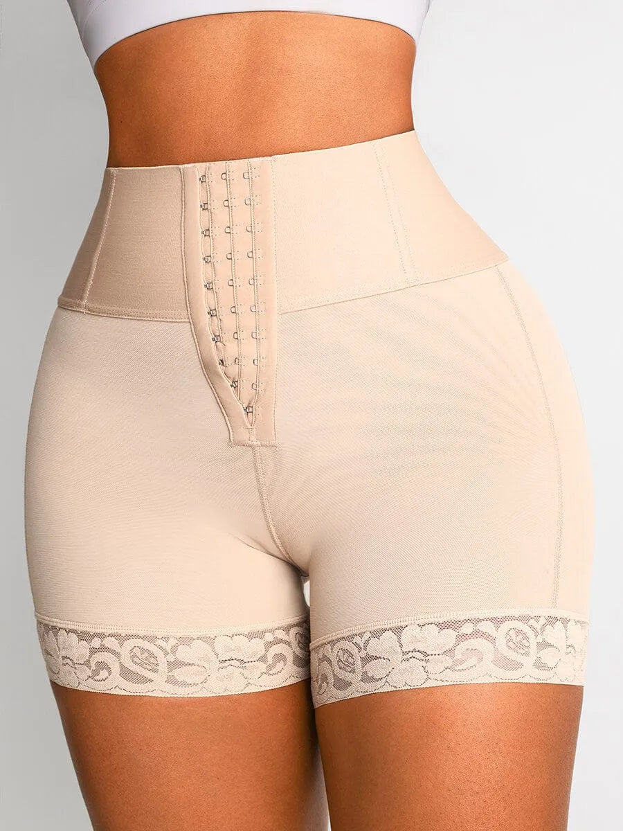 Shorts moldeadores de glúteos, control de abdomen y cintura media, estilo levanta glúteos, control de abdomen y muslos a media pierna