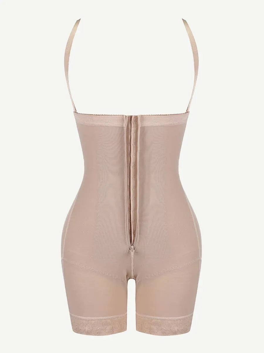 Faja postoperatoria con cremallera, ajustable, desmontable, para todo el cuerpo y control abdominal.
