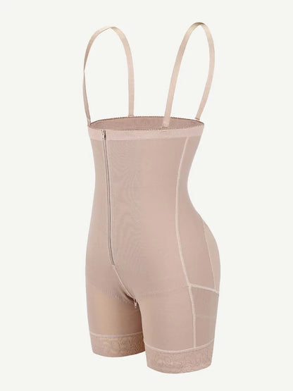 Faja postoperatoria con cremallera, ajustable, desmontable, para todo el cuerpo y control abdominal.