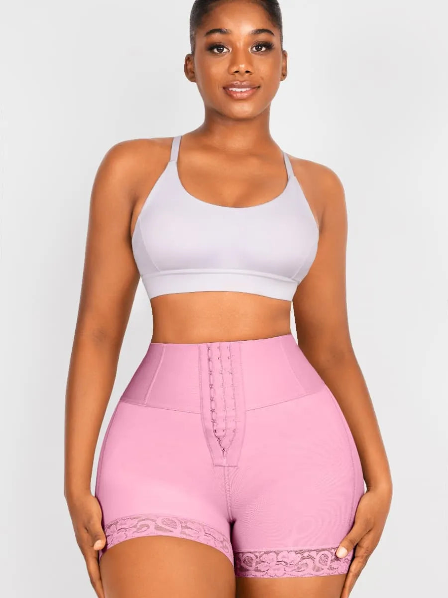 Shorts moldeadores de glúteos, control de abdomen y cintura media, estilo levanta glúteos, control de abdomen y muslos a media pierna