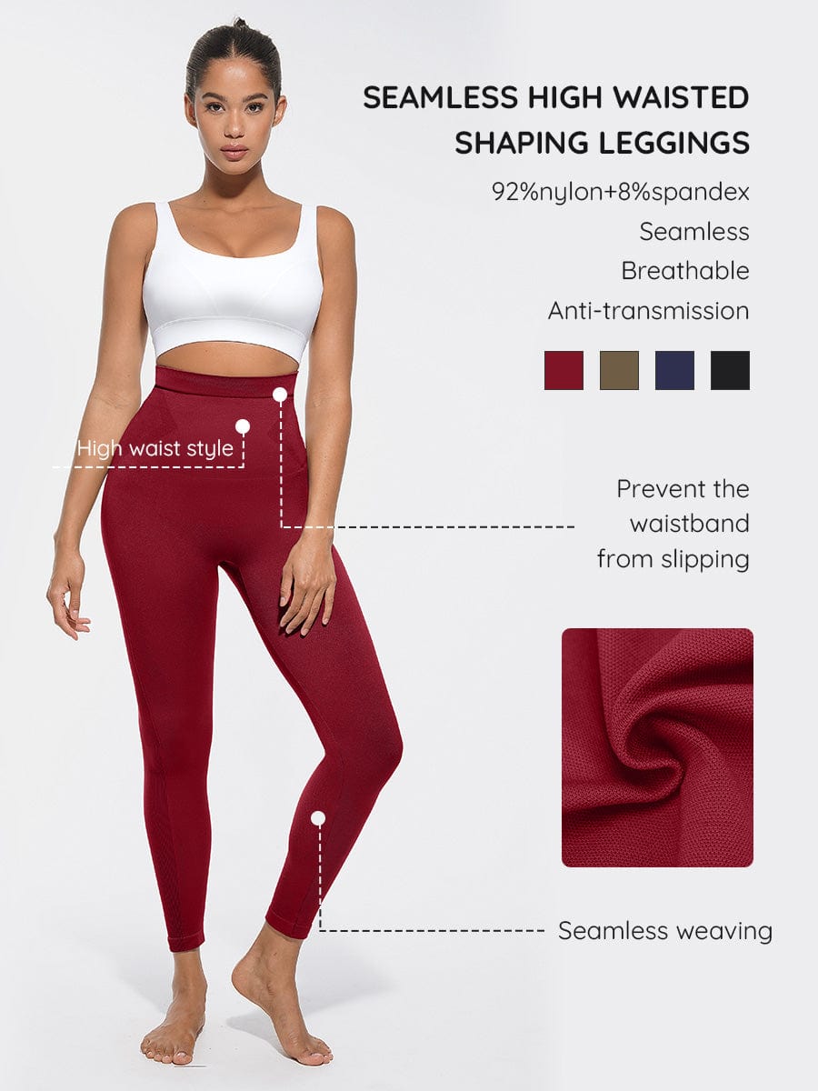 Leggings moldeadores antideslizantes de cintura alta y corte ajustado
