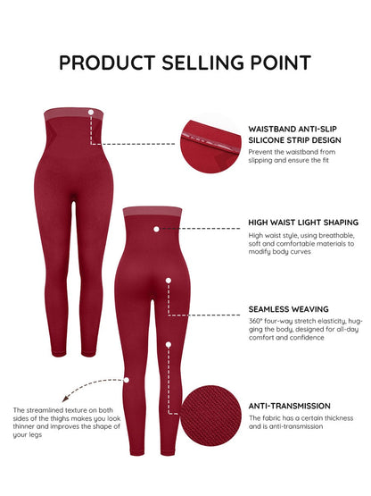 Leggings moldeadores antideslizantes de cintura alta y corte ajustado
