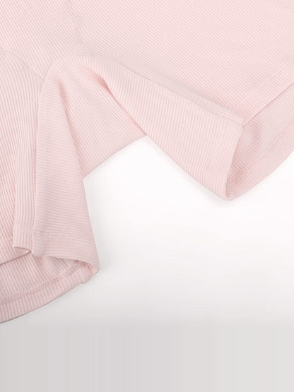 Bóxer ajustado de rayón acanalado, cintura media, transpirable