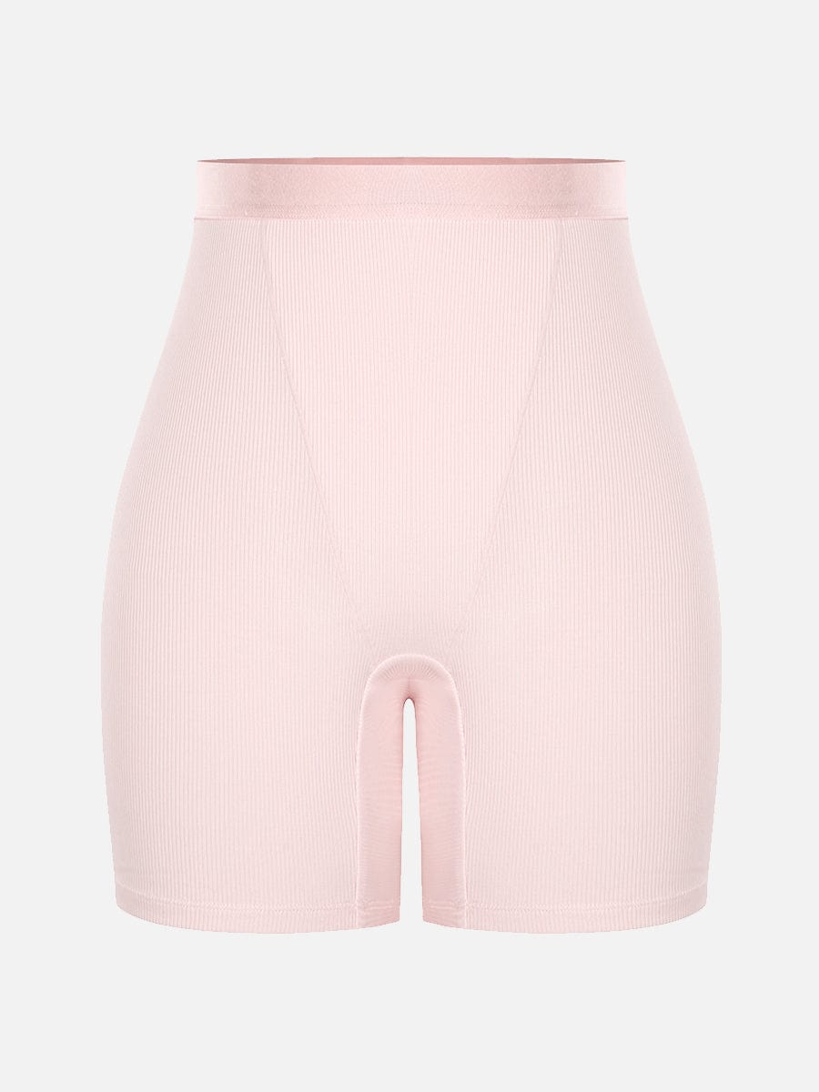 Bóxer ajustado de rayón acanalado, cintura media, transpirable