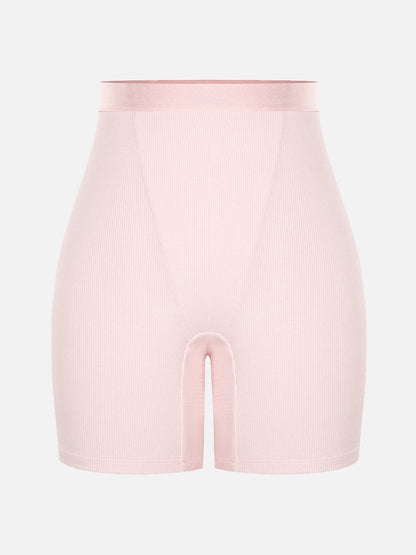 Bóxer ajustado de rayón acanalado, cintura media, transpirable