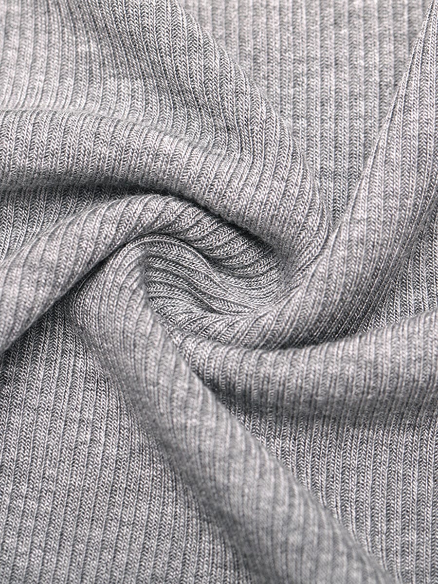 Bóxer ajustado de rayón acanalado, cintura media, transpirable