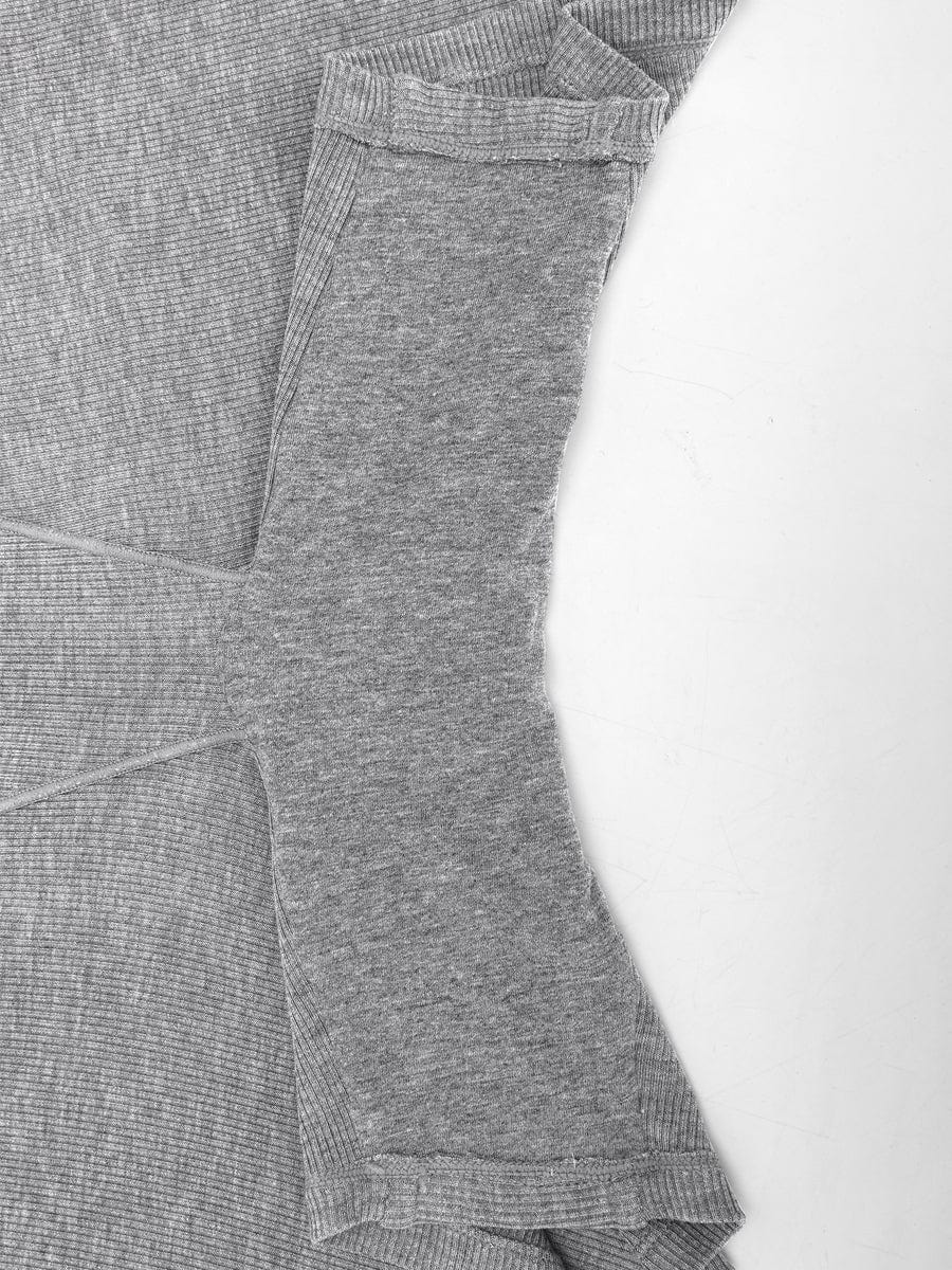 Bóxer ajustado de rayón acanalado, cintura media, transpirable