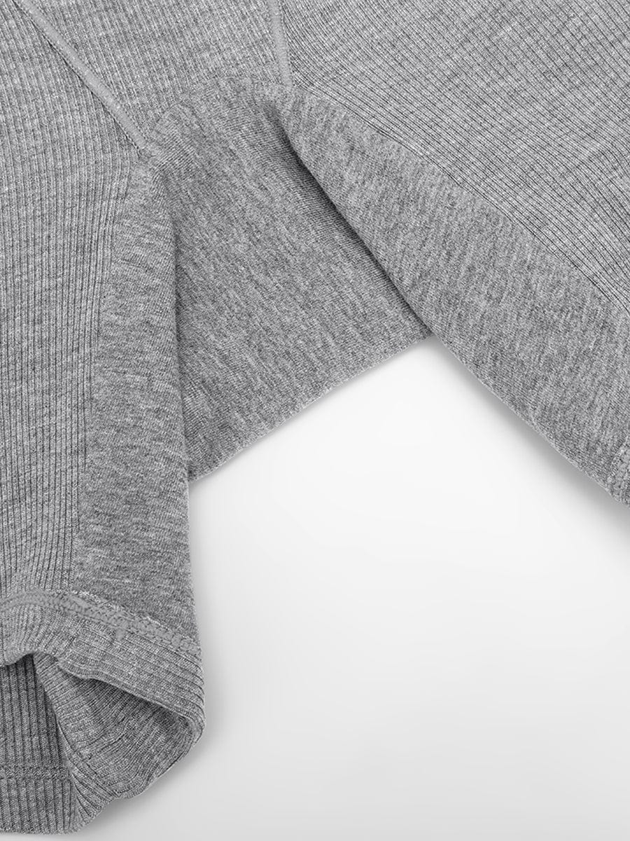 Bóxer ajustado de rayón acanalado, cintura media, transpirable