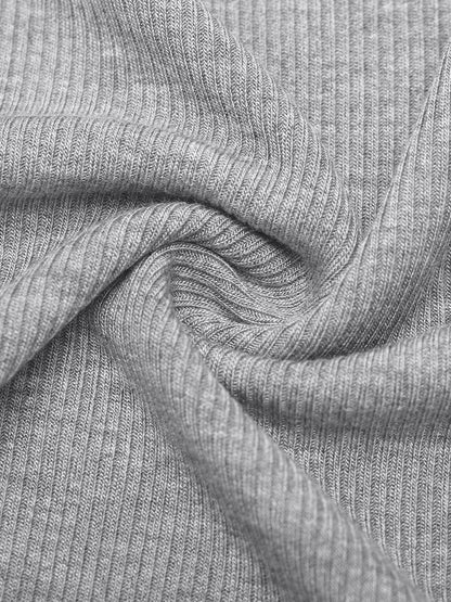 camiseta sin mangas de rayón acanalado con tirantes anchos y cuello redondo, transpirable