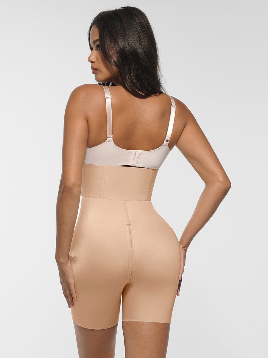 Faja moldeadora de cintura y abdomen de malla rígida con soporte firme , levantador de glúteos y caderas.