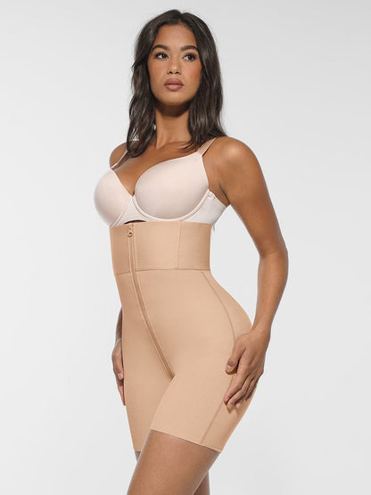 Faja moldeadora de cintura y abdomen de malla rígida con soporte firme , levantador de glúteos y caderas.