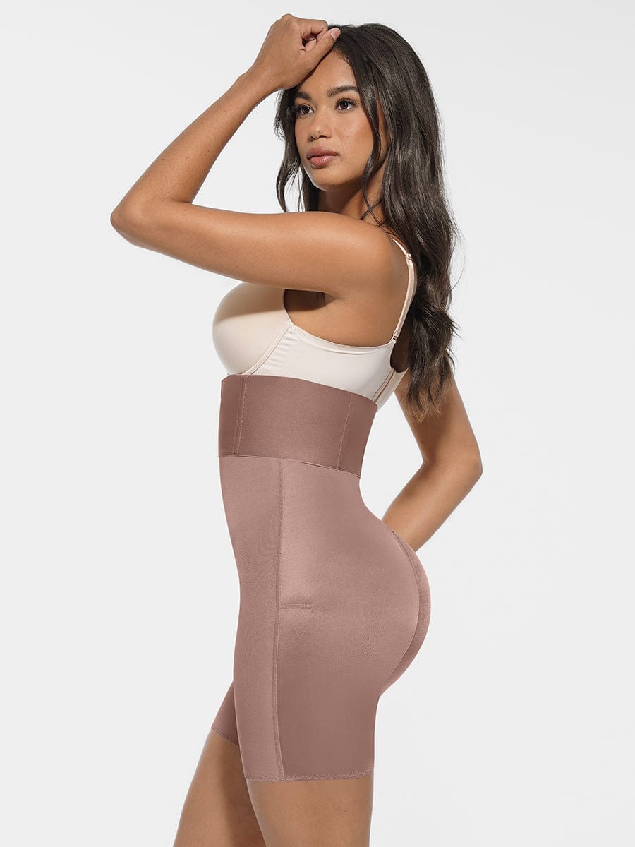 Faja moldeadora de cintura y abdomen de malla rígida con soporte firme , levantador de glúteos y caderas.