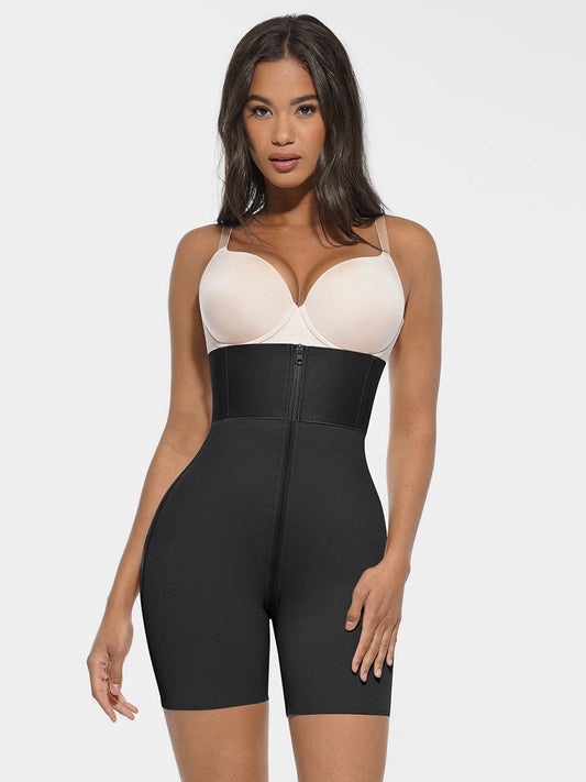 Faja moldeadora de cintura y abdomen de malla rígida con soporte firme , levantador de glúteos y caderas.