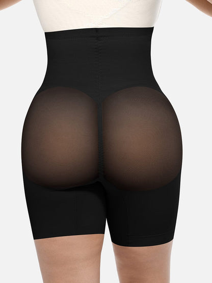 Pantalones cortos moldeadores de cintura alta que realzan los glúteos y adelgazan hasta la mitad del muslo