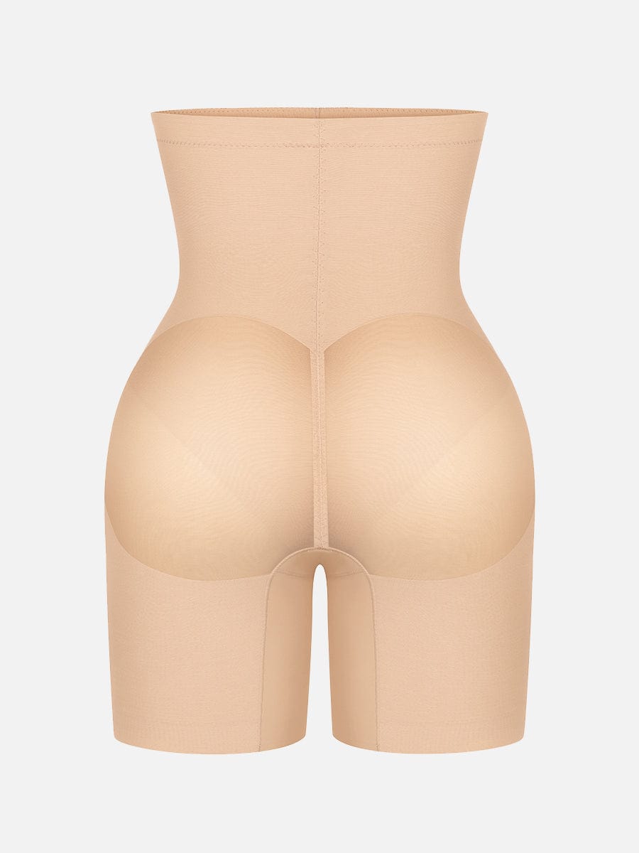 Pantalones cortos moldeadores de cintura alta que realzan los glúteos y adelgazan hasta la mitad del muslo