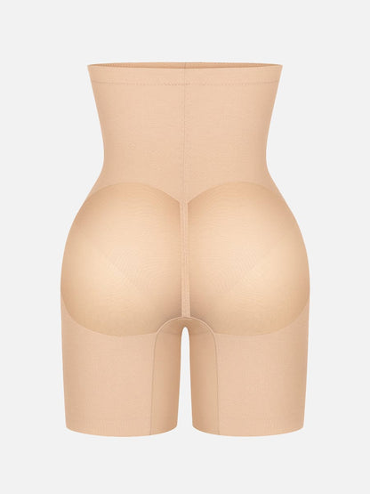 Pantalones cortos moldeadores de cintura alta que realzan los glúteos y adelgazan hasta la mitad del muslo