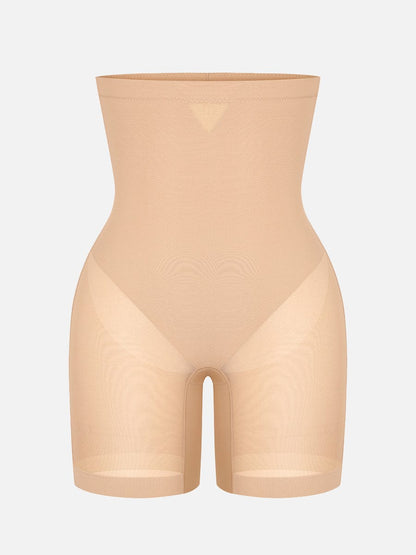 Pantalones cortos moldeadores de cintura alta que realzan los glúteos y adelgazan hasta la mitad del muslo