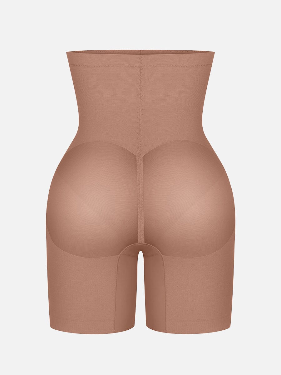 Pantalones cortos moldeadores de cintura alta que realzan los glúteos y adelgazan hasta la mitad del muslo