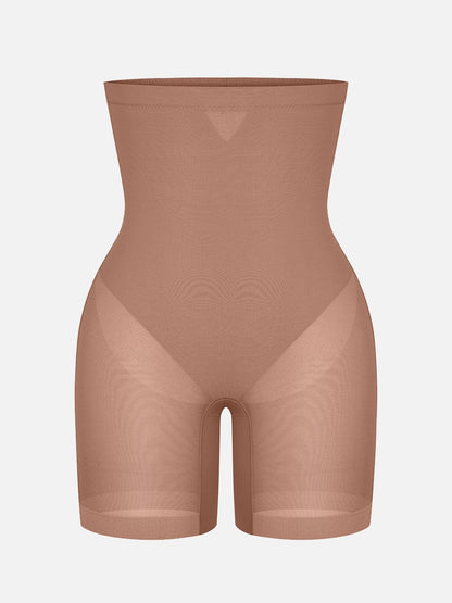 Pantalones cortos moldeadores de cintura alta que realzan los glúteos y adelgazan hasta la mitad del muslo