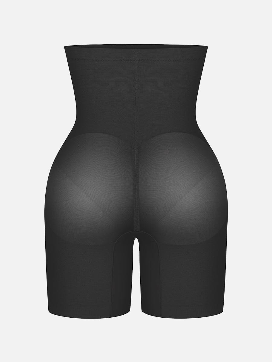 Pantalones cortos moldeadores de cintura alta que realzan los glúteos y adelgazan hasta la mitad del muslo