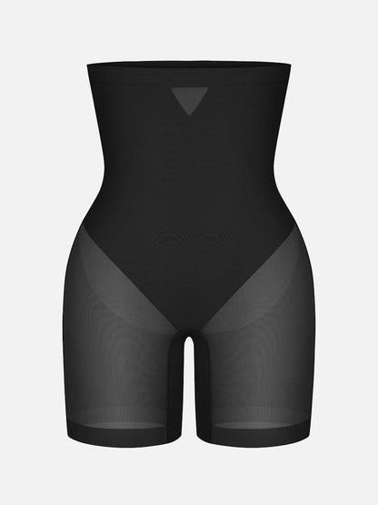 Pantalones cortos moldeadores de cintura alta que realzan los glúteos y adelgazan hasta la mitad del muslo