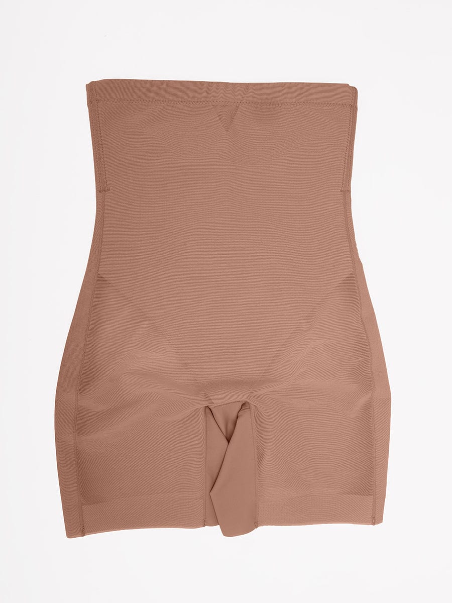 Pantalones cortos moldeadores de cintura alta que realzan los glúteos y adelgazan hasta la mitad del muslo