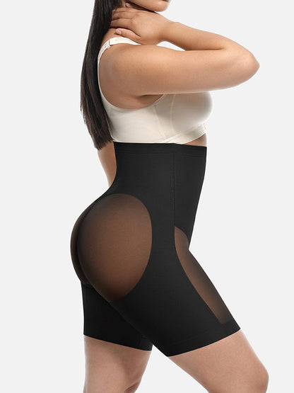 Pantalones cortos moldeadores de cintura alta que realzan los glúteos y adelgazan hasta la mitad del muslo