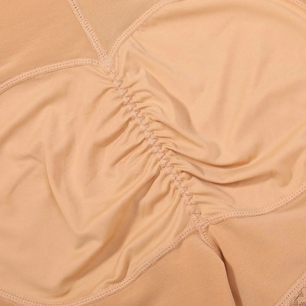 Shorts levanta glúteos con cremallera frontal, cintura alta, que realzan las curvas