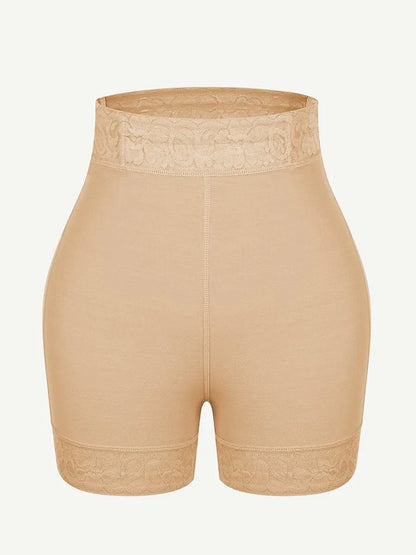 Braguita de encaje de talle alto realza glúteos . Moldea curvas.